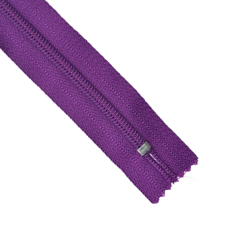 YKK NYLON CLOSED-END ZIP NO.3 COL 526 VIOLET