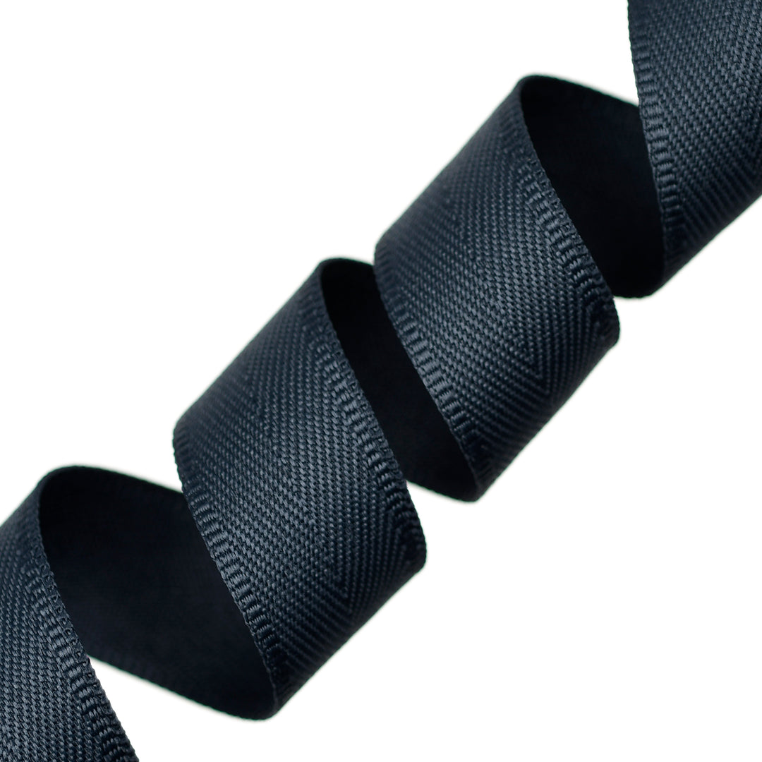 EXTRA-SOFT POLYESTER HERRINGBONE TAPE NAVY