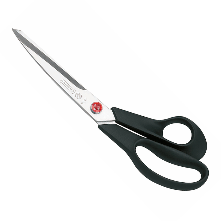 MUNDIAL RED DOT DRESSMAKING SCISSORS  WITH ACRYLIC HANDLE