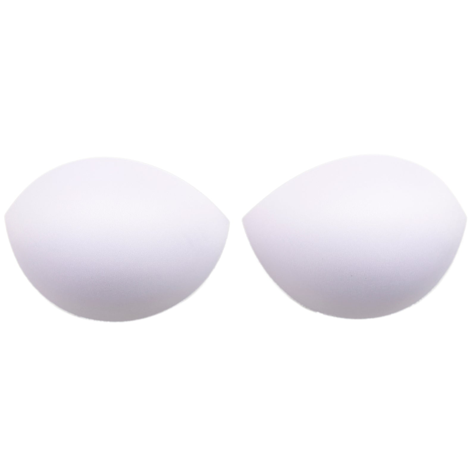 white push-up bra cups on white background