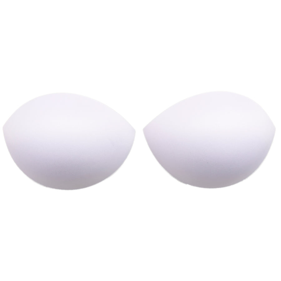 white push-up bra cups on white background