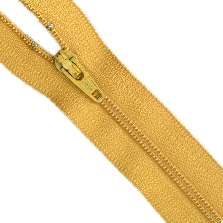 YKK NYLON CLOSED-END ZIP NO.3 COL 828 MUSTARD