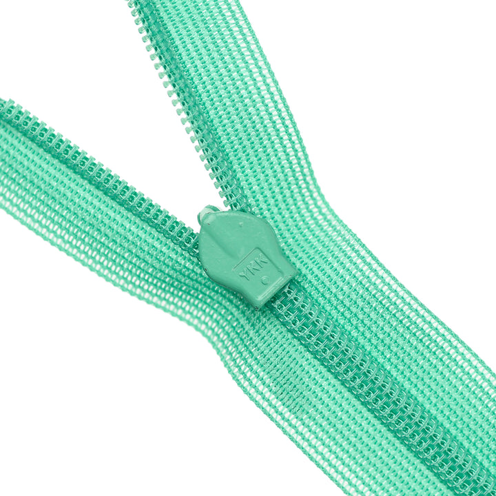 YKK INVISIBLE MESH ZIP COL 824 BRIGHT MINT