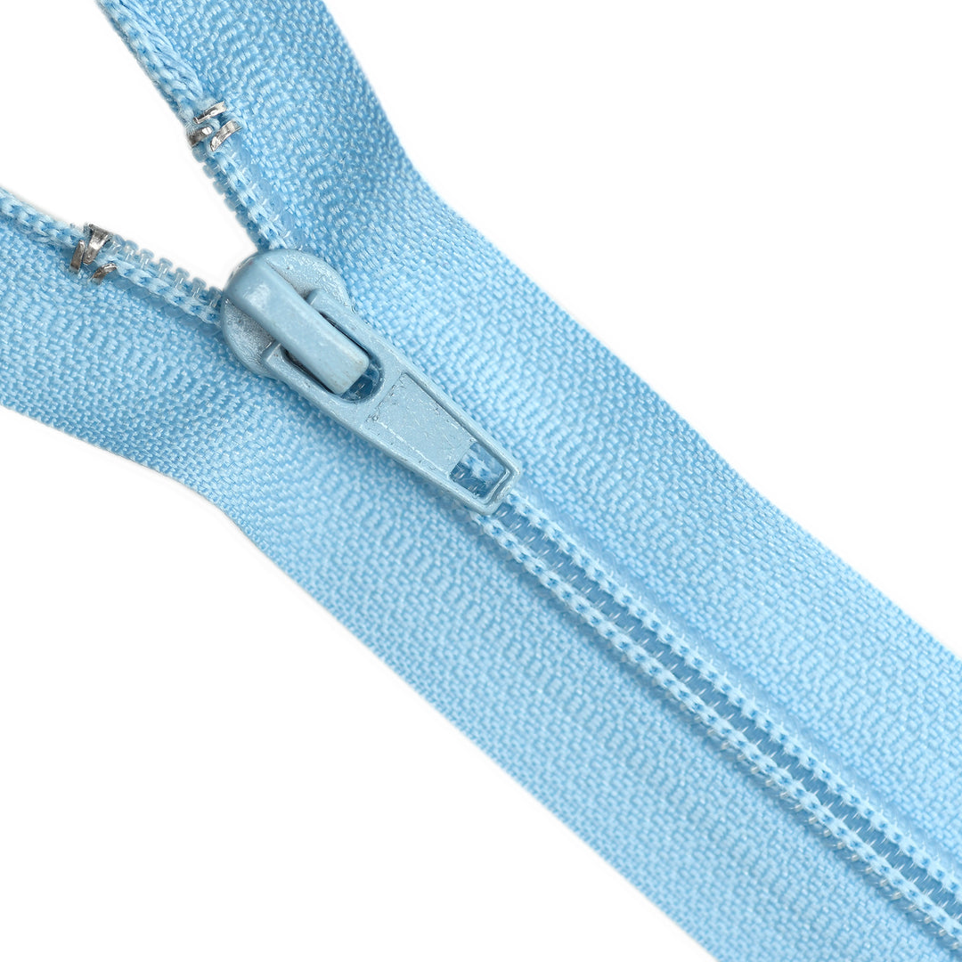 NYLON CLOSED-END NO.5 ZIP COL SKY BLUE