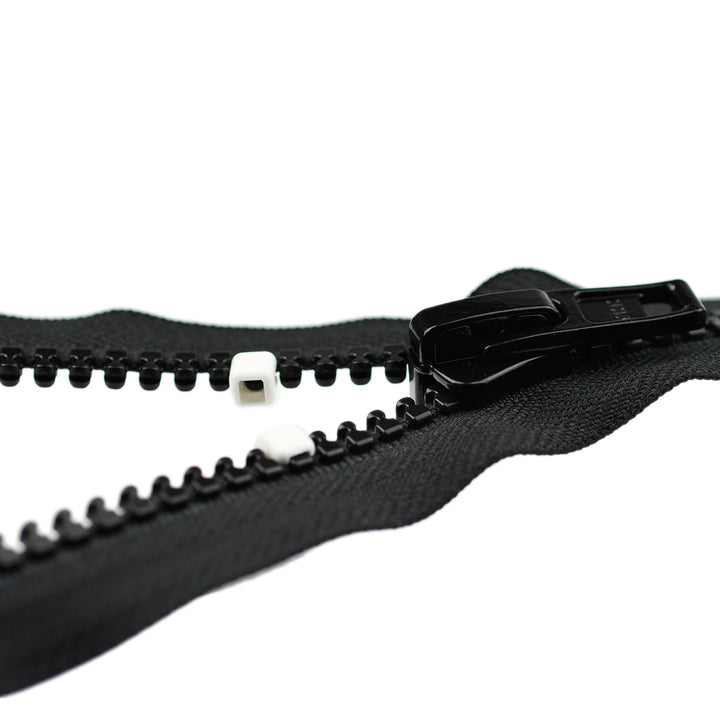 YKK VISLON NO.10 REMOVABLE SNAP-ON TOP STOP - WHITE