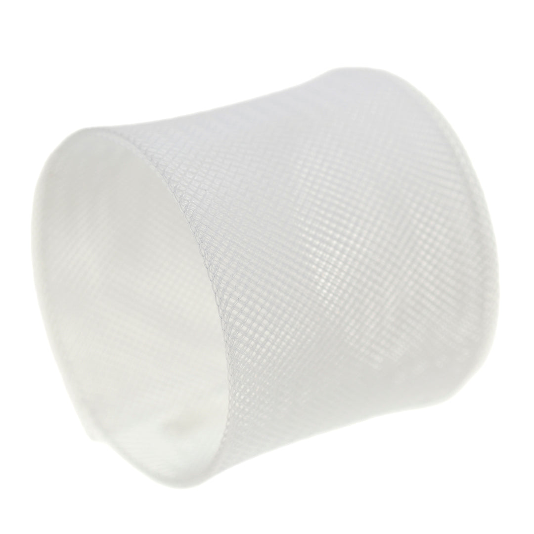 FIRM CRINOLINE/HORSEHAIR BRAID WHITE