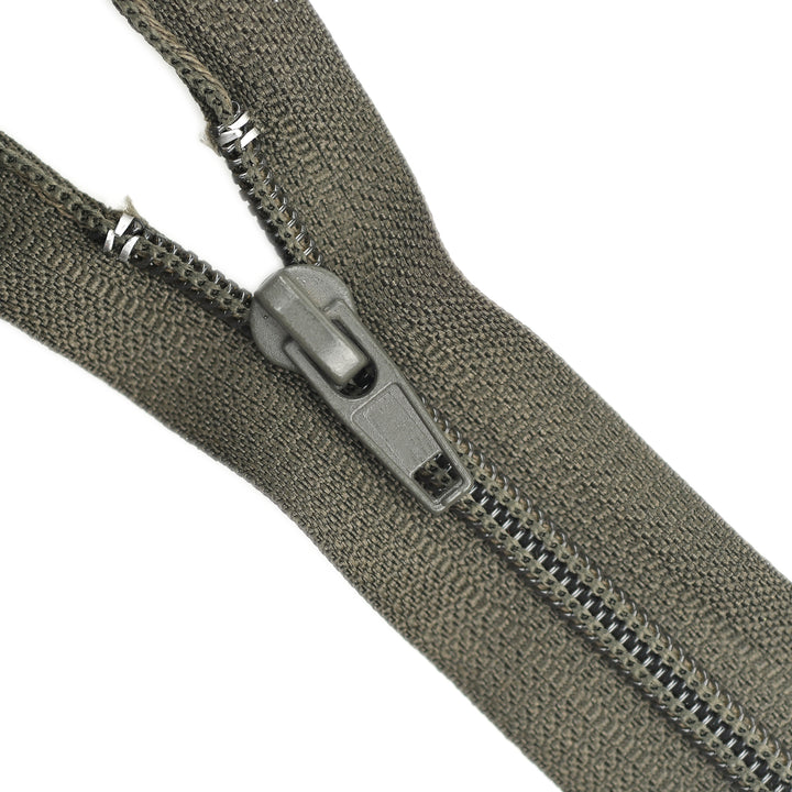 NYLON NO.5 OPEN-END TWO-WAY ZIP COL DARK OLIVE
