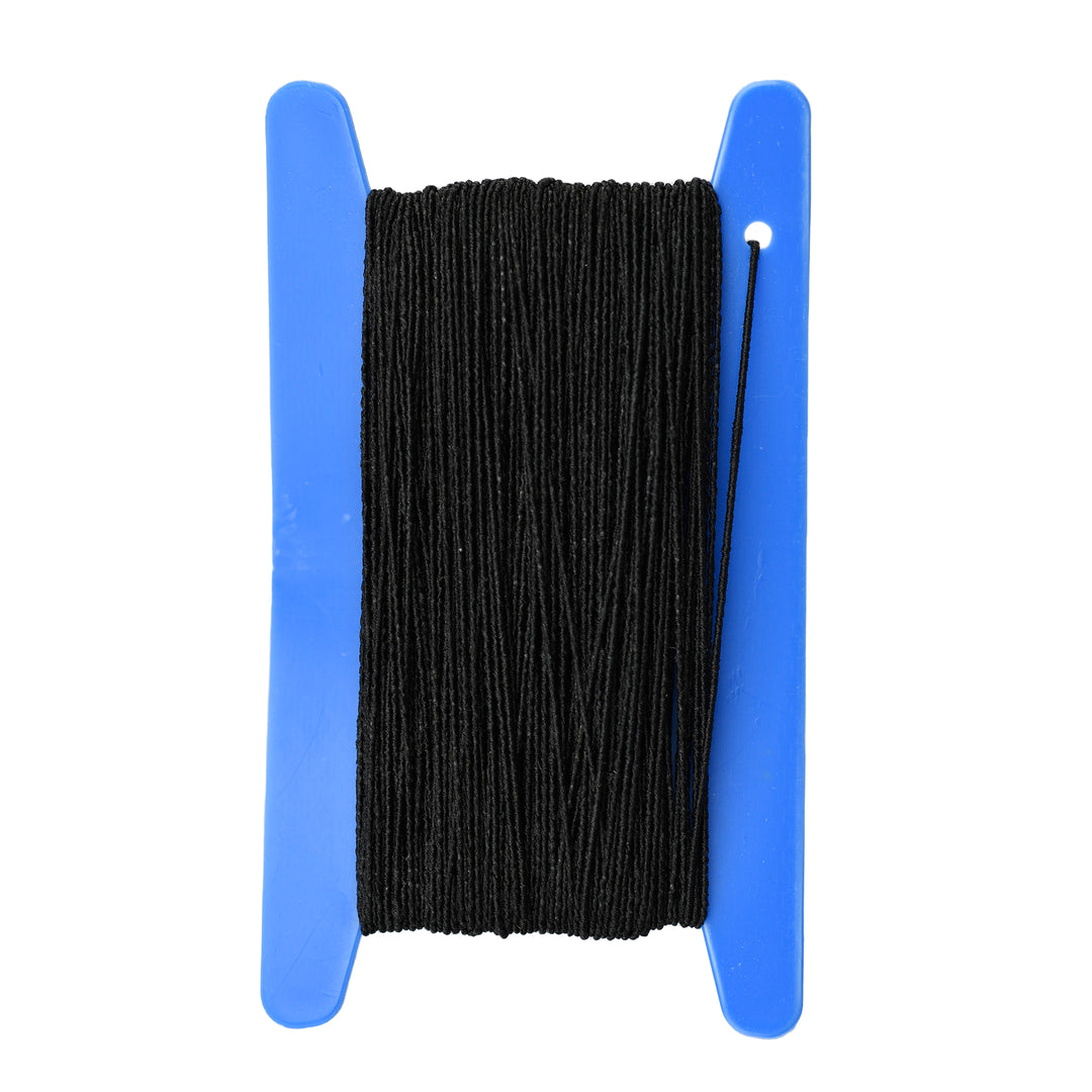 EXTRA FINE SHIRRING ELASTIC 20M SPOOL BLACK