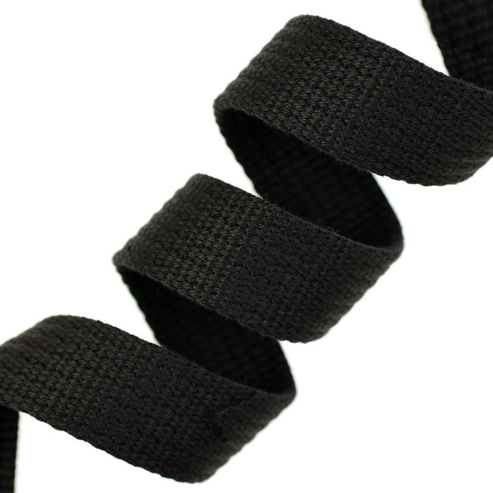STRONG WEBBING TAPE FOR LEAD & HARNESS BLACK