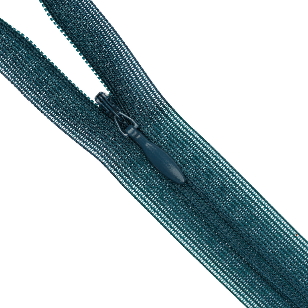 YKK INVISIBLE MESH ZIP COL 840 DARK TEAL