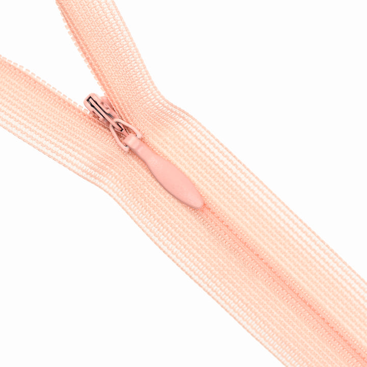 YKK INVISIBLE MESH ZIP COL 806 PEACH BLOSSOM