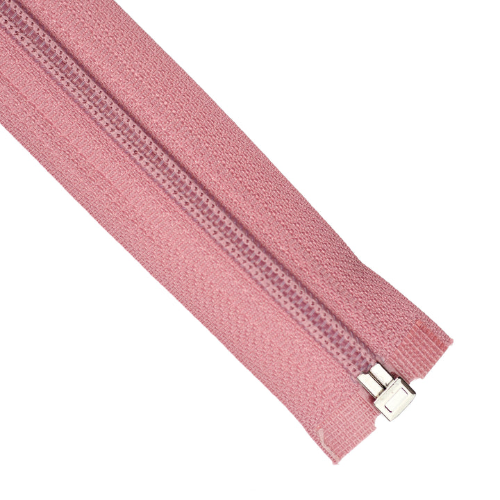 NYLON OPEN-END ZIP NO.5 COL DUSTY ROSE