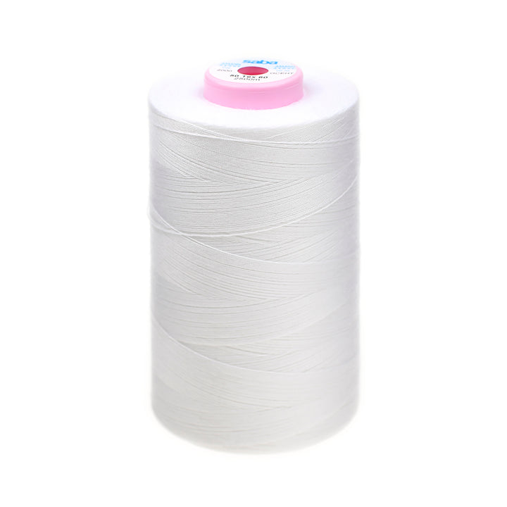 SABA TKT 50 SEWING & TOPSTITCHING THREAD FOR HEAVY FABRICS COL 2000 WHITE