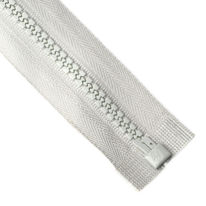 CHUNKY OPEN-END ZIP NO.5 COL LIGHT GREY