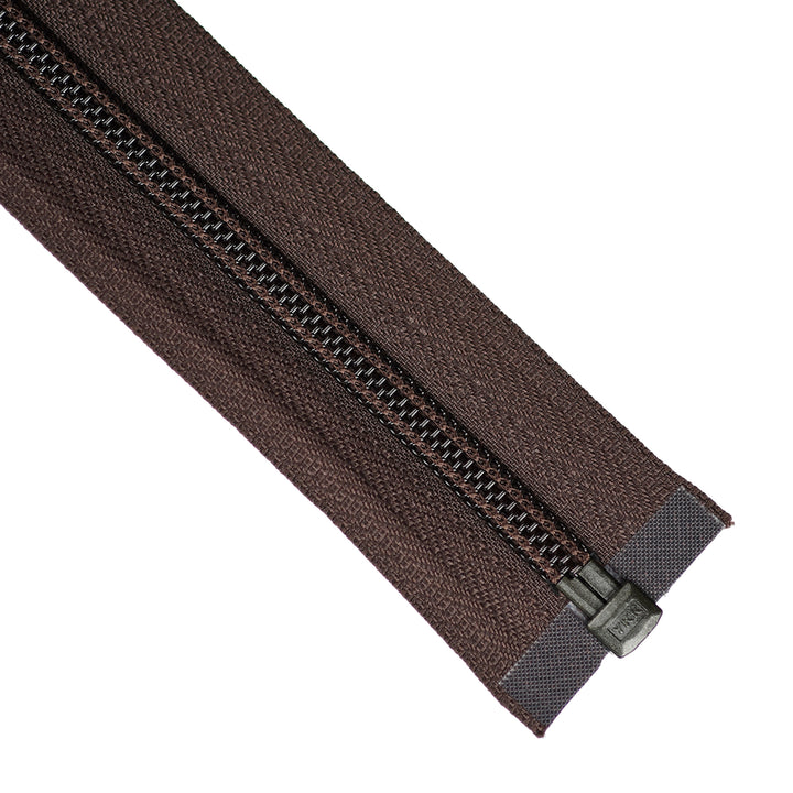 YKK EXTRA-LONG OPEN-END ZIP FOR SLEEPING BAGS COL 570 BROWN