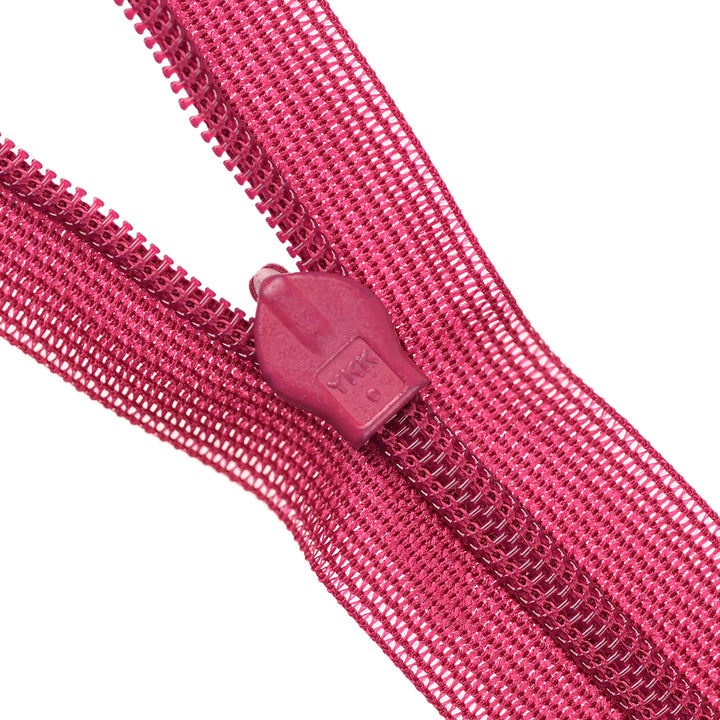 YKK INVISIBLE MESH ZIP COL 853 MAGENTA