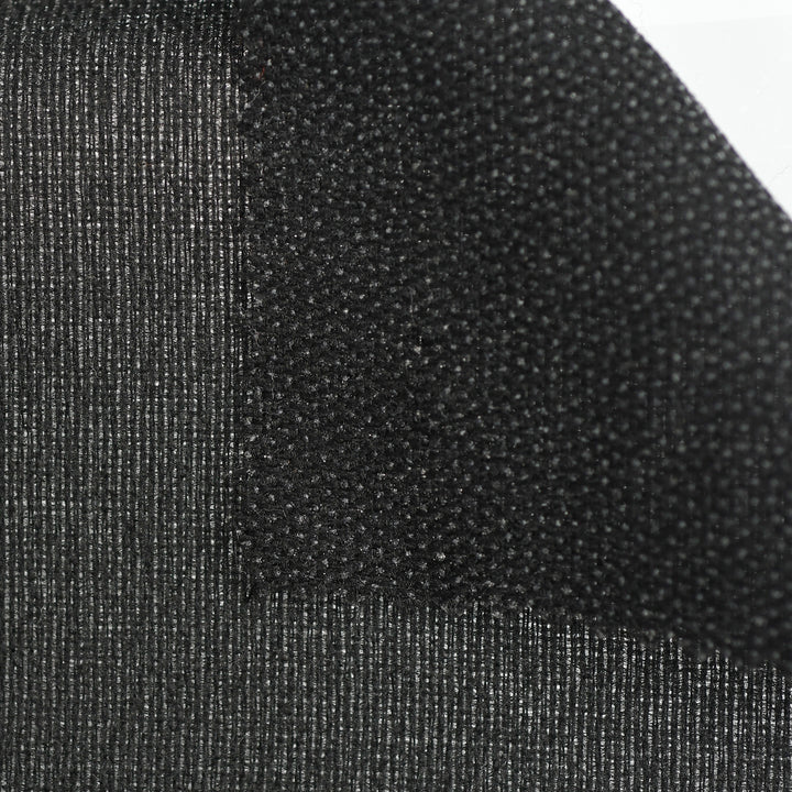 150CM 70GSM MEDIUM-WEIGHT WOVEN FUSING BLACK