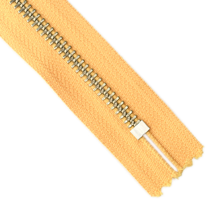YKK METAL CLOSED-END ZIP NO.5 NICKEL COL 844 MANGO