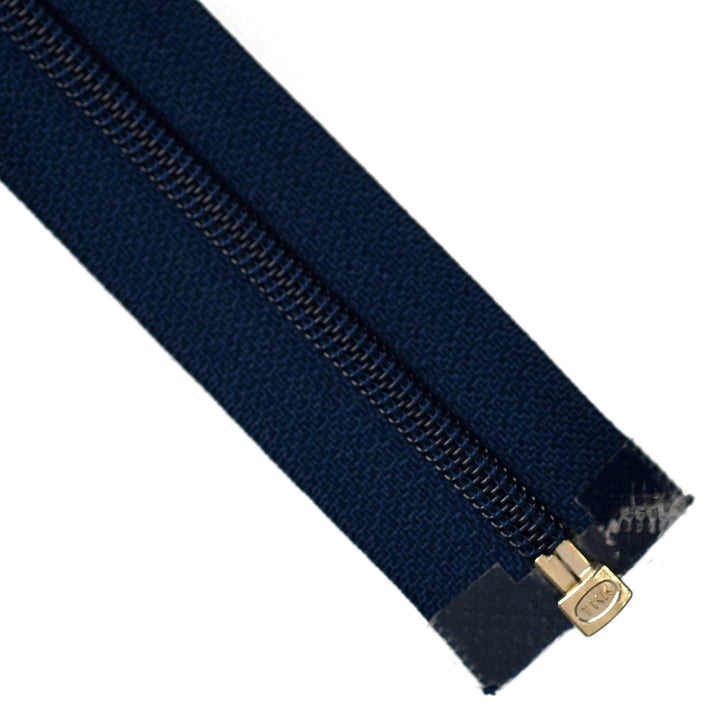 YKK NYLON OPEN-END REVERSIBLE ZIP NO.5 COL 919 DEEP BLUE