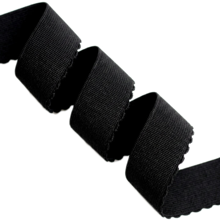 FORMLINE SCALLOPED PLUSH ELASTIC BLACK