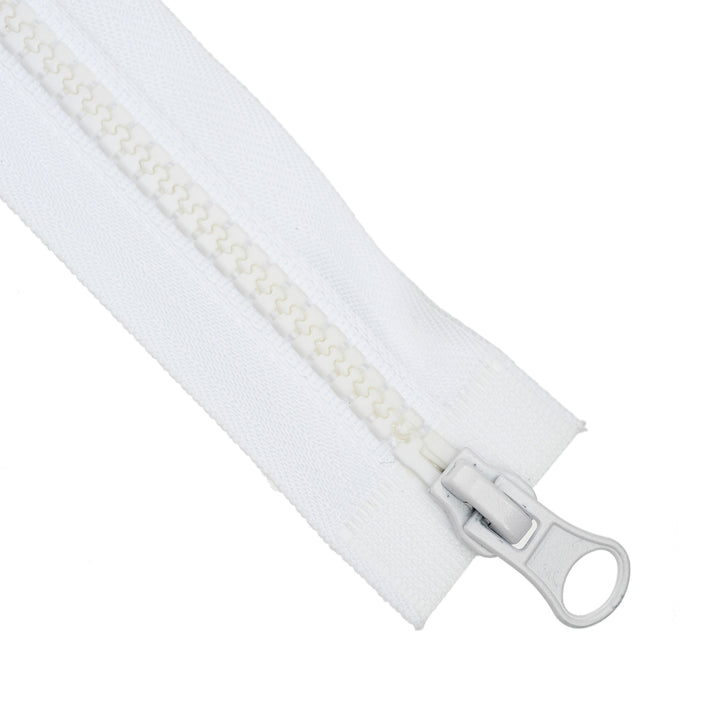 CHUNKY OPEN-END TWO-WAY ZIP NO.5 COL WHITE