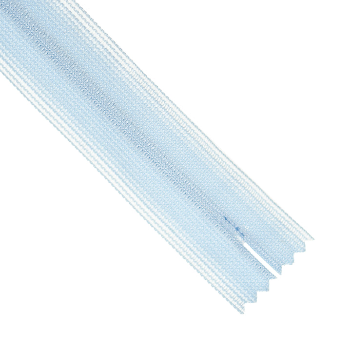 YKK INVISIBLE MESH ZIP COL 350 LIGHT CORNFLOWER