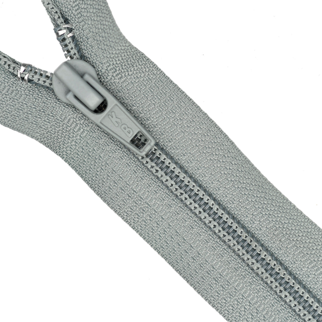 NYLON OPEN-END ZIP NO.5 COL TITANIUM