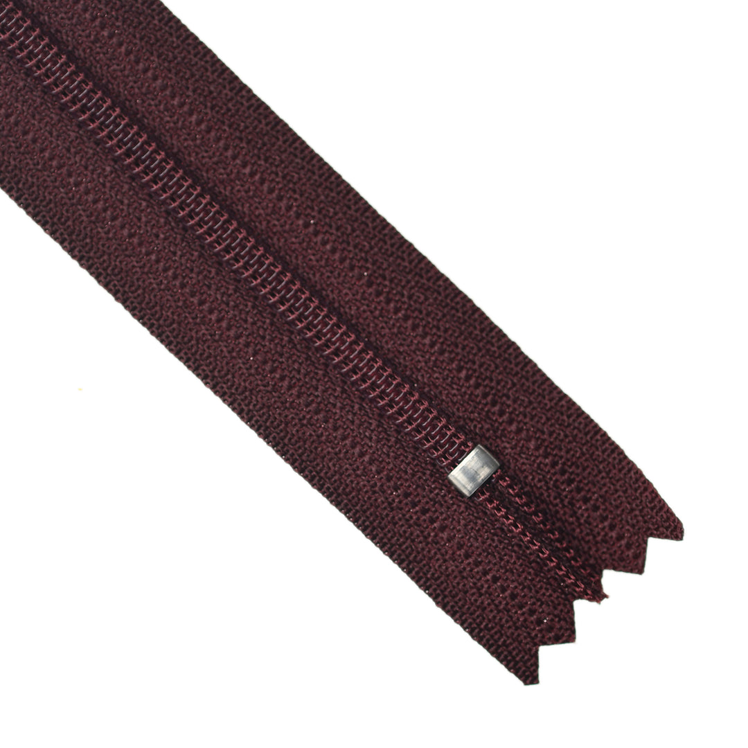 YKK NYLON CLOSED-END ZIP NO.3 COL 864 DARK WINE