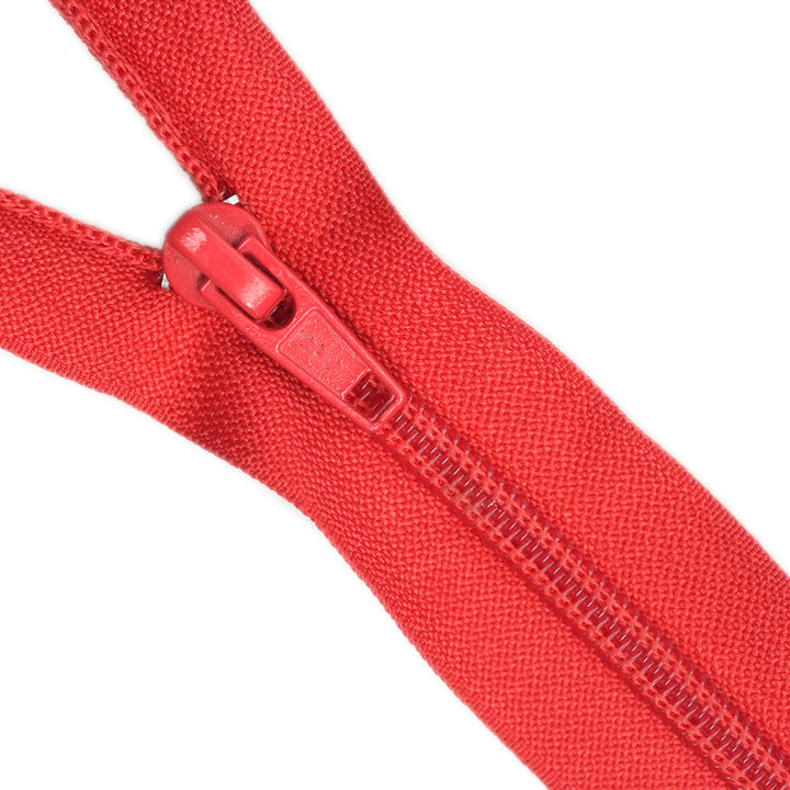 NYLON NO.5 OPEN-END TWO-WAY ZIP COL CHILI