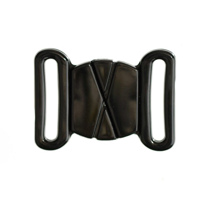 FORMLINE LARGE PLASTIC BUTTERFLY CLASP FOR SWIMWEAR, LINGERIE & TOPS - BLACK