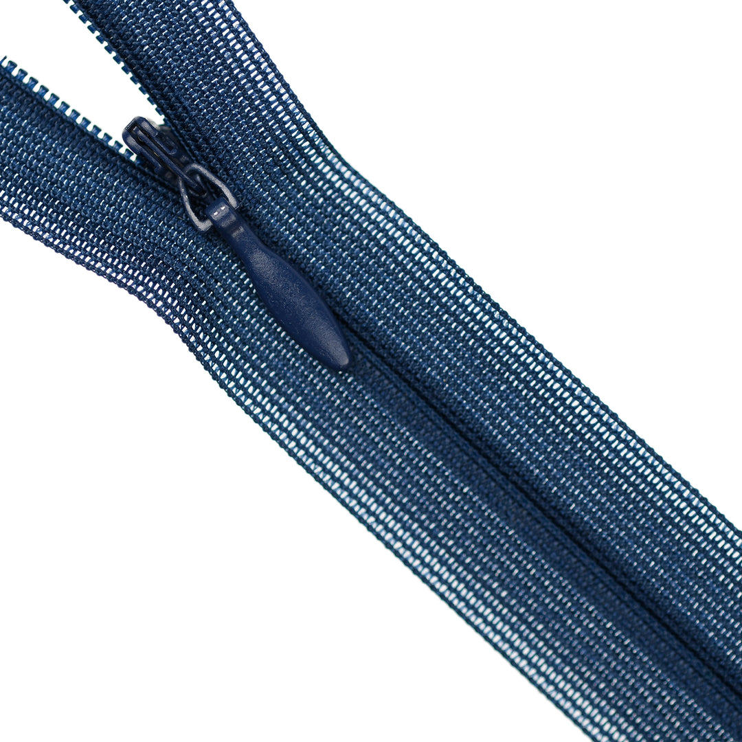 YKK INVISIBLE MESH ZIP COL 919 DEEP BLUE