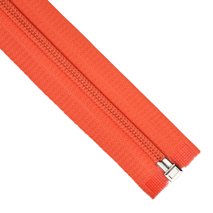 NYLON OPEN-END ZIP NO.5 COL VERMILION