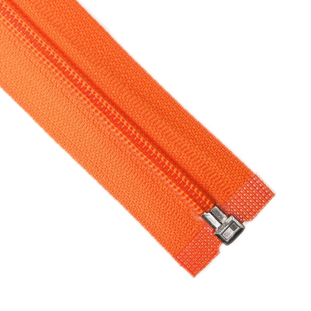 NYLON OPEN-END ZIP NO.5 COL BRIGHT ORANGE