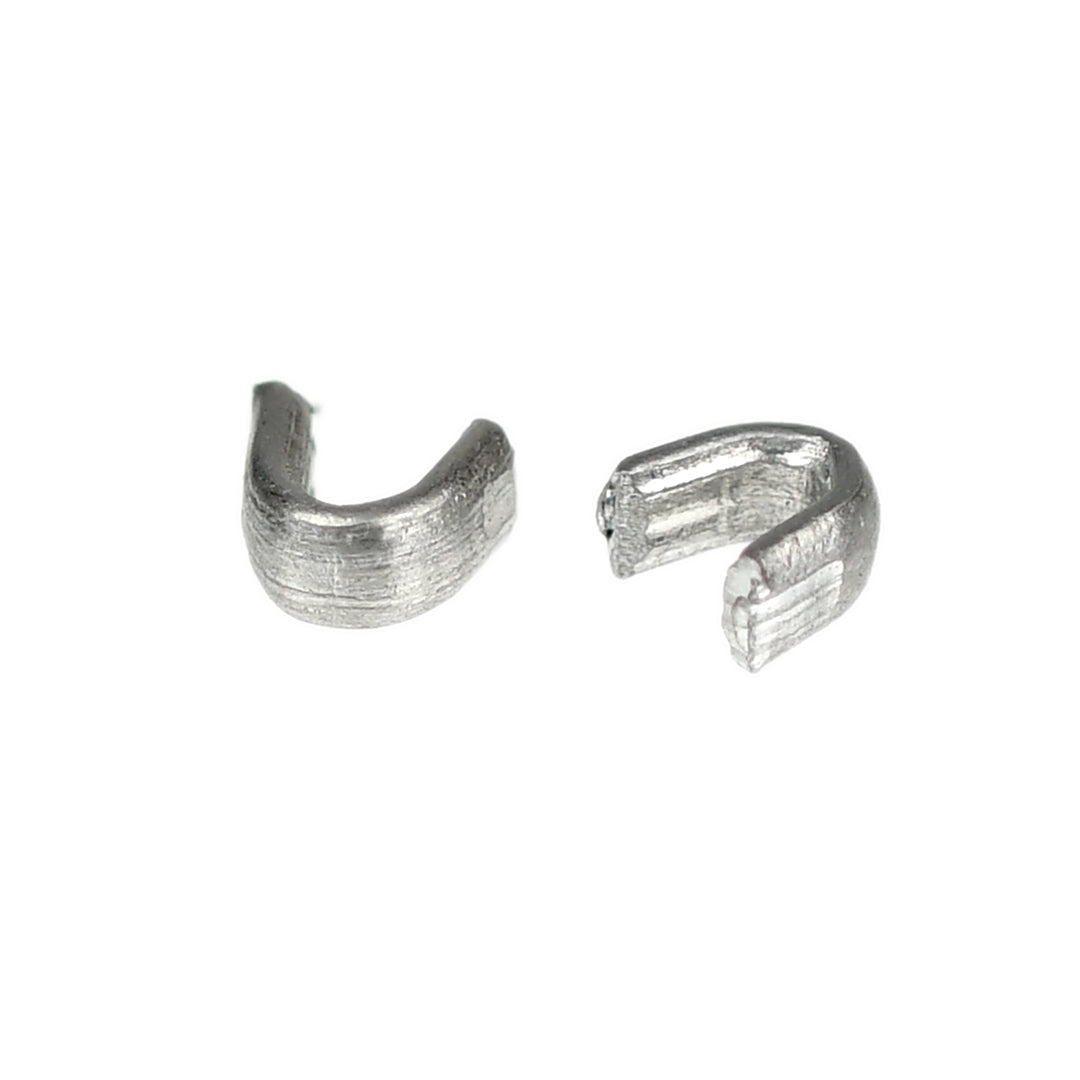 YKK NO.10 METAL TOP-STOP SILVER