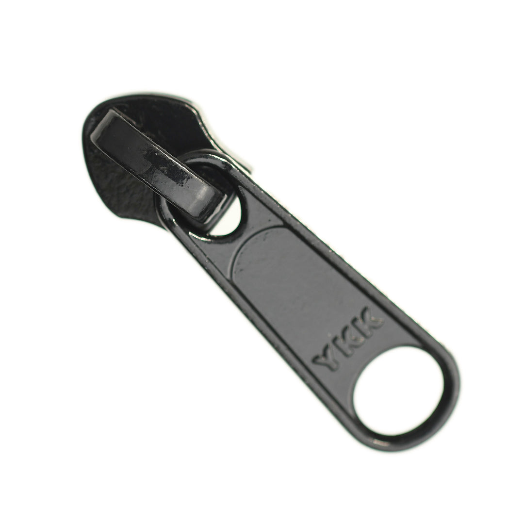 NON-LOCK LONG-PULL SLIDER FOR YKK NYLON COIL ZIPS - BLACK