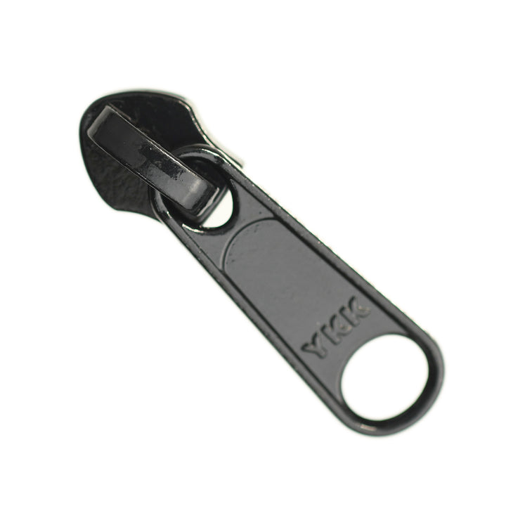 NON-LOCK LONG-PULL SLIDER FOR YKK NYLON COIL ZIPS - BLACK
