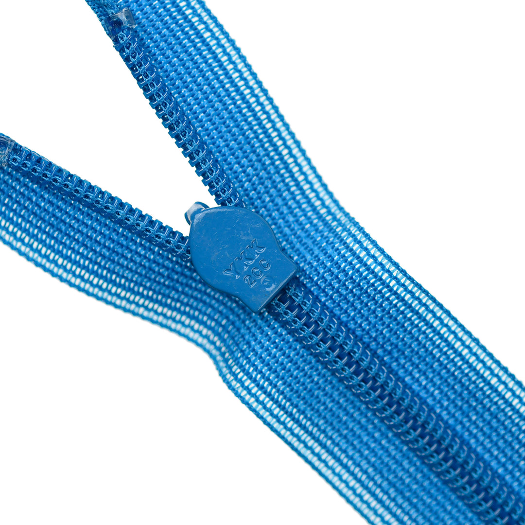YKK INVISIBLE MESH ZIP COL 201 VIVID COBALT