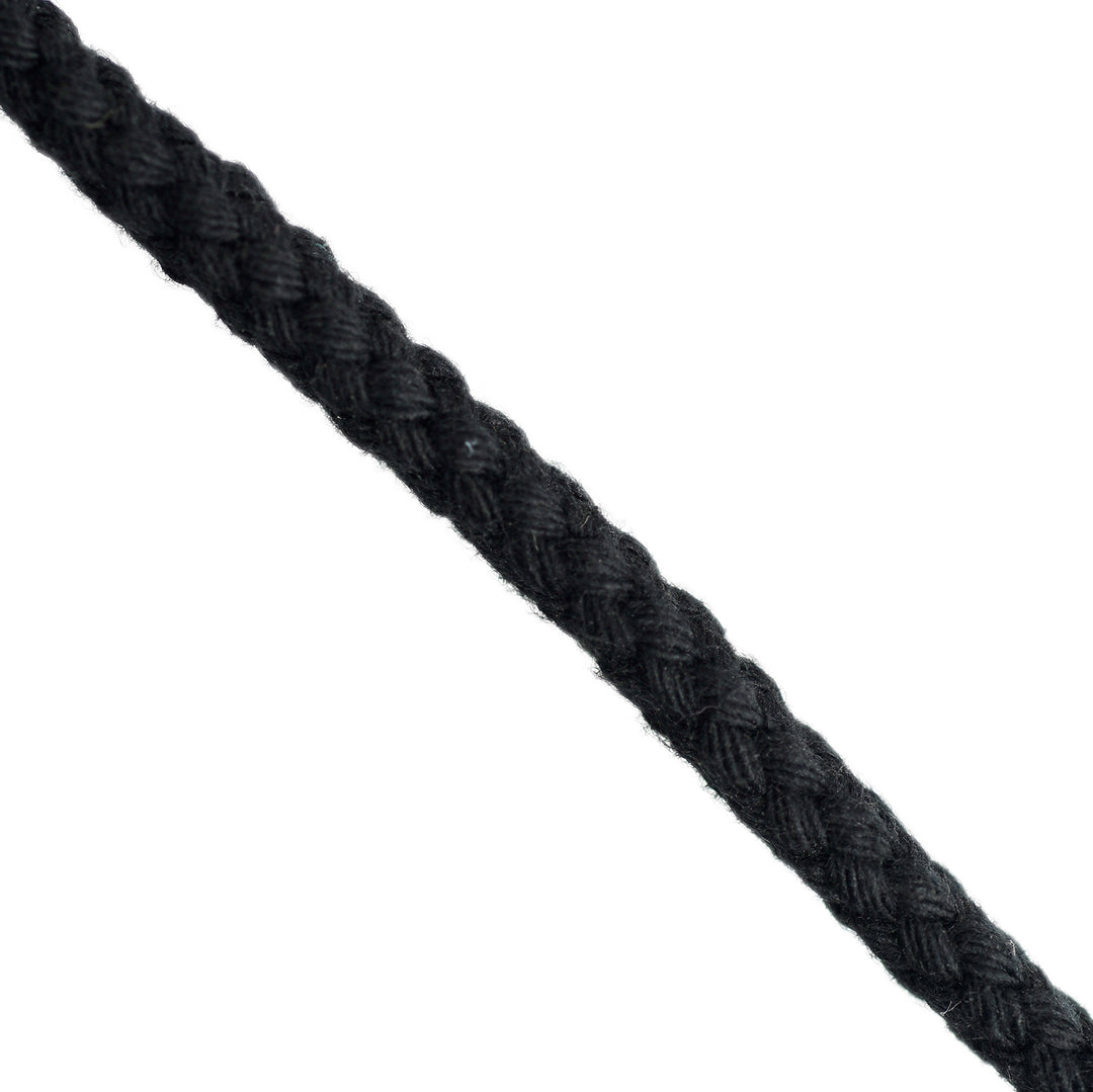 5MM 100% COTTON CORD BLACK