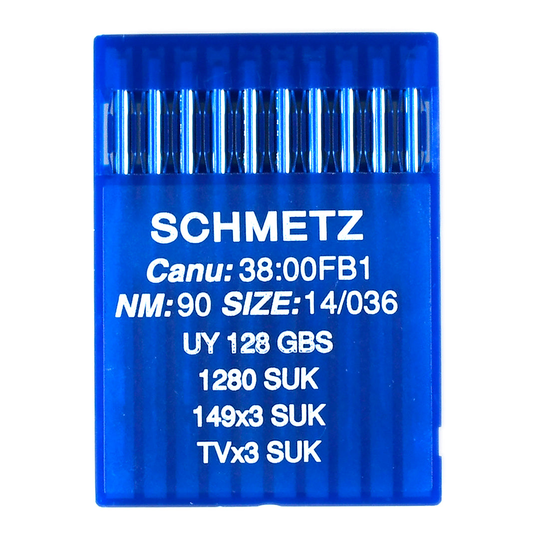 MEDIUM BALL-POINT COVERSTITCH MACHINE NEEDLES CANU 38:00FB1