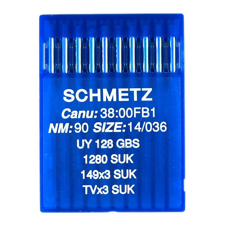 MEDIUM BALL-POINT COVERSTITCH MACHINE NEEDLES CANU 38:00FB1