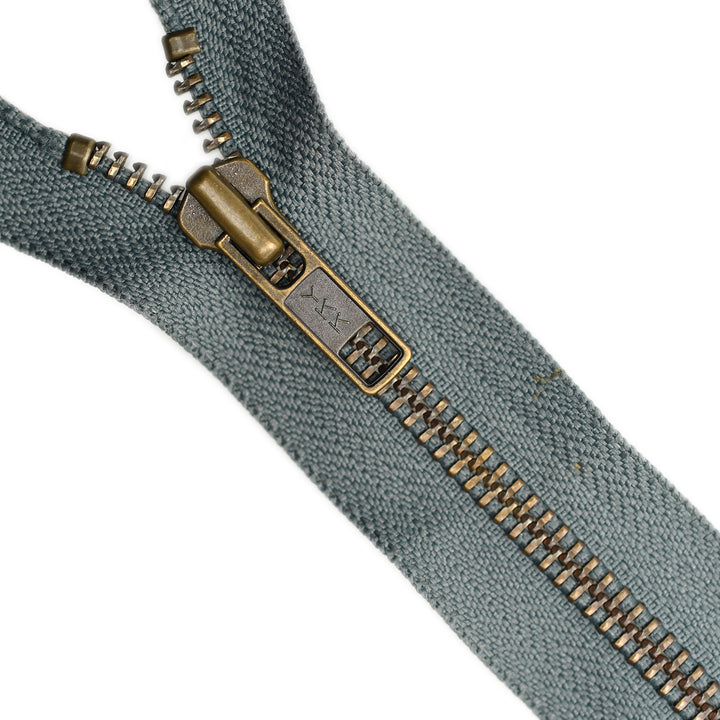 YKK METAL CLOSED-END ZIP NO.5 ANTIQUE GOLD COL 914