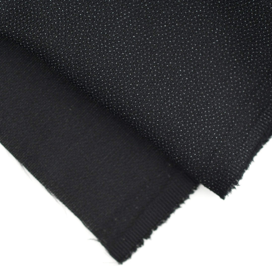 150CM 70GSM MEDIUM-WEIGHT WOVEN FUSING BLACK