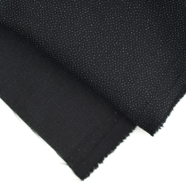 150CM 70GSM MEDIUM-WEIGHT WOVEN FUSING BLACK