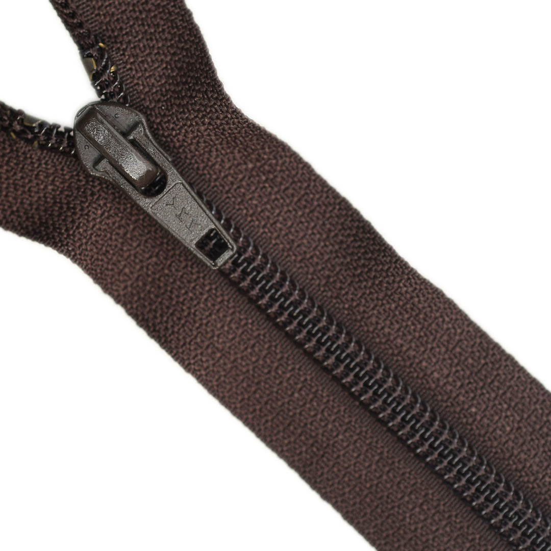 YKK NYLON OPEN-END ZIP NO.5 COL 570 BROWN