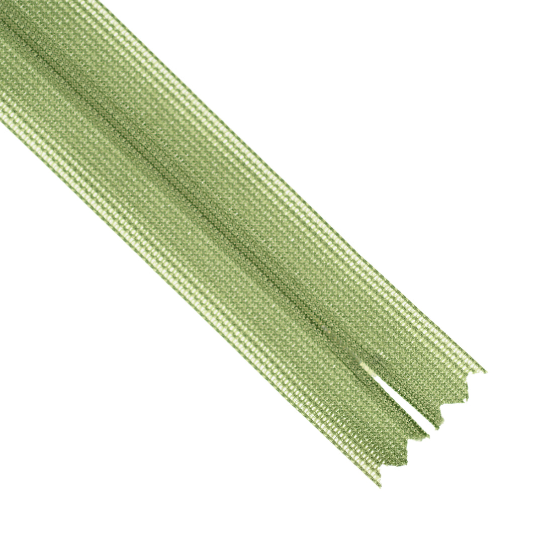 YKK INVISIBLE MESH ZIP COL 887 GREEN OLIVE