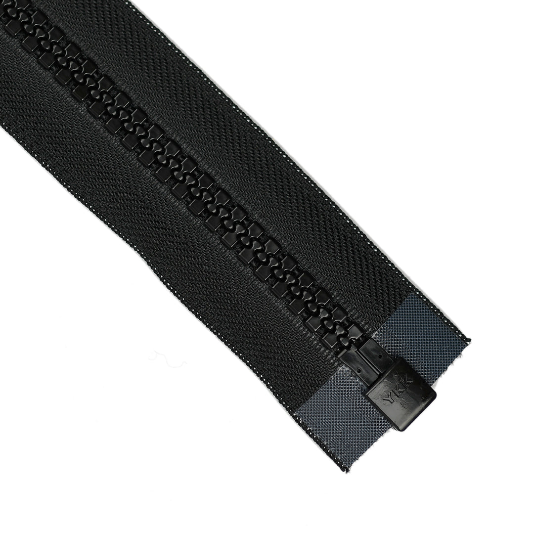 YKK VISLON UV WEATHER-RESISTANT OPEN-END ZIP NO.10 DOUBLE-PULL COL 580 BLACK