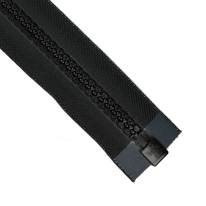 YKK VISLON UV WEATHER-RESISTANT OPEN-END ZIP NO.10 DOUBLE-PULL COL 580 BLACK