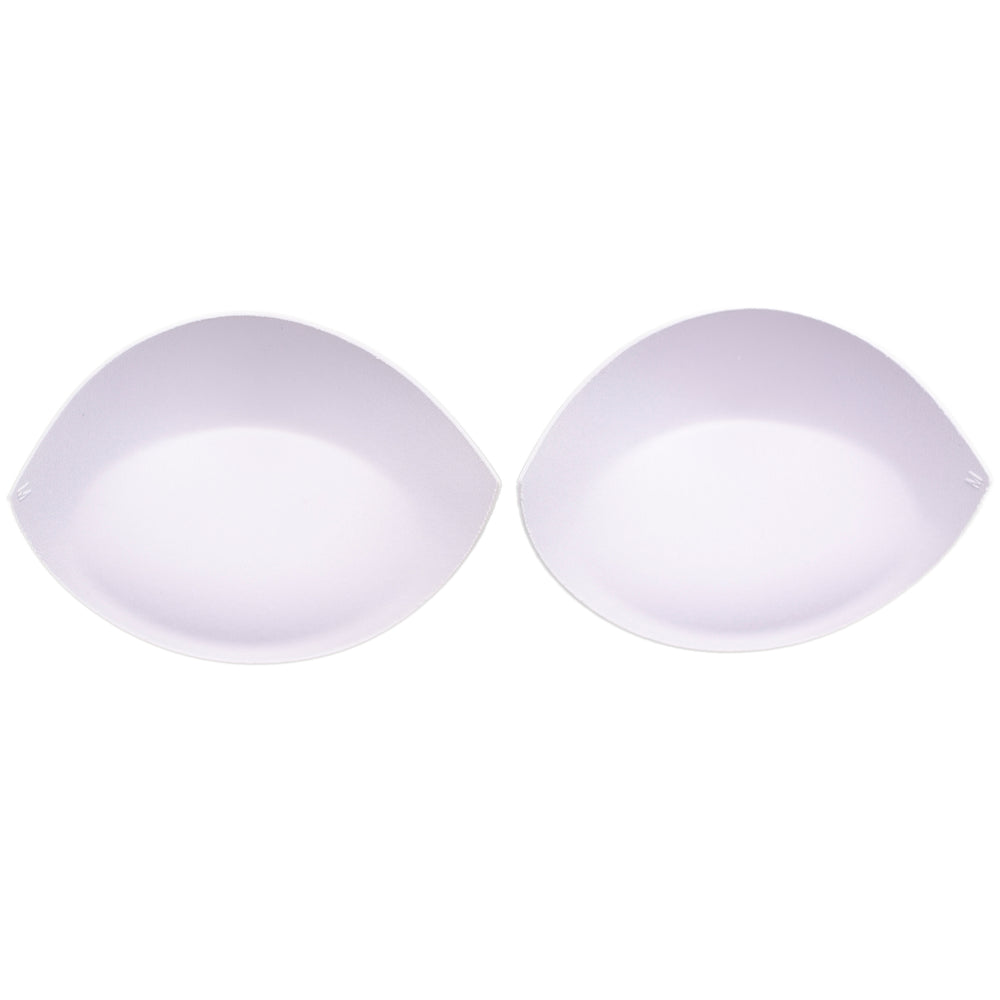white push-up bra cups on white background showing booster pads