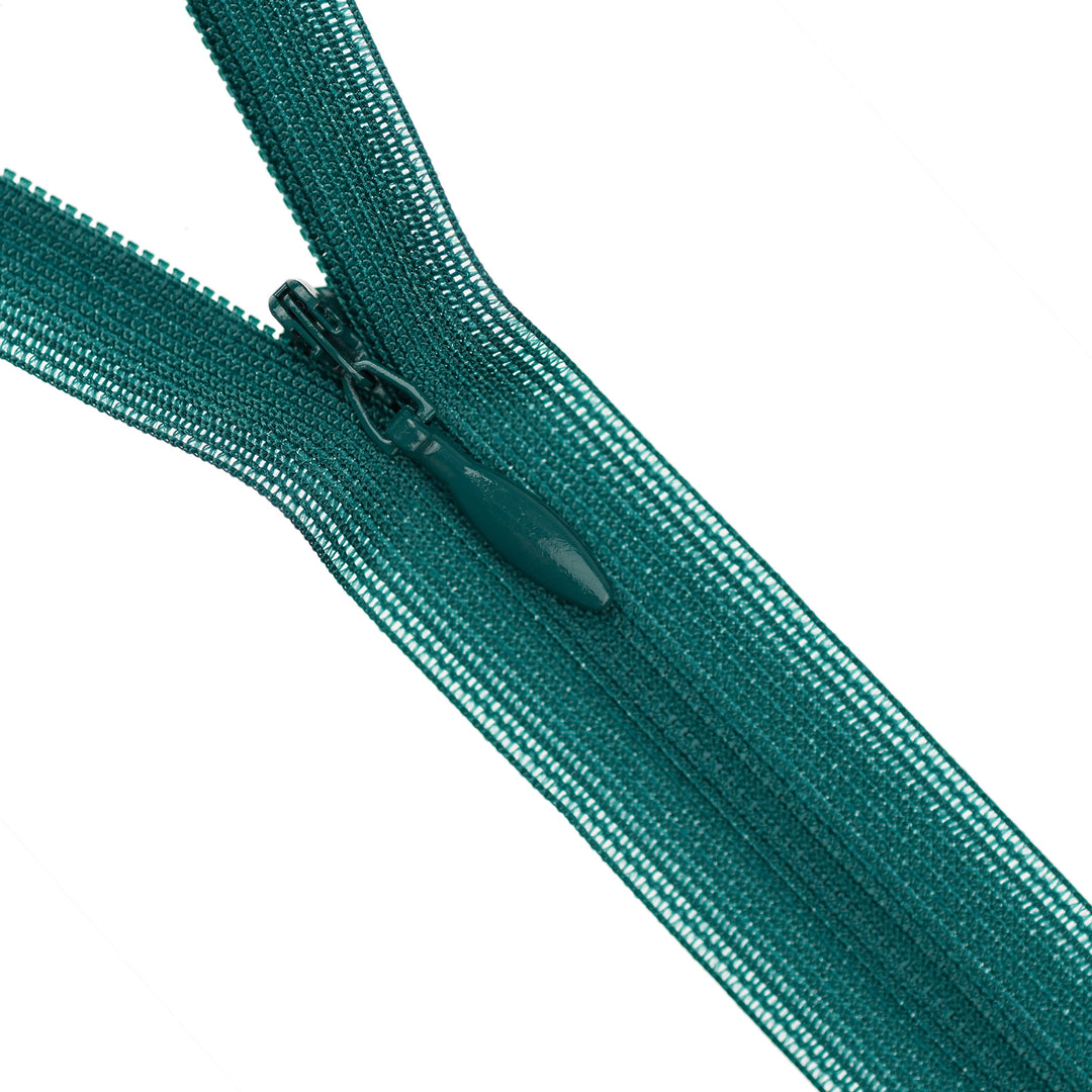 YKK INVISIBLE MESH ZIP COL 830 TEAL