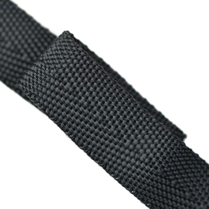 MEDIUM-WEIGHT SOFT POLYESTER BELTING BLACK